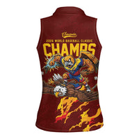 Venezuela WBC 2026 Champions Women Sleeveless Polo Shirt Troupial Defeats Eagle