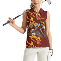 Venezuela WBC 2026 Champions Women Sleeveless Polo Shirt Troupial Defeats Eagle