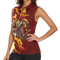 Venezuela WBC 2026 Champions Women Sleeveless Polo Shirt Troupial Defeats Eagle