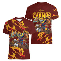 Venezuela WBC 2026 Champions Women V-Neck T-Shirt Troupial Defeats Eagle