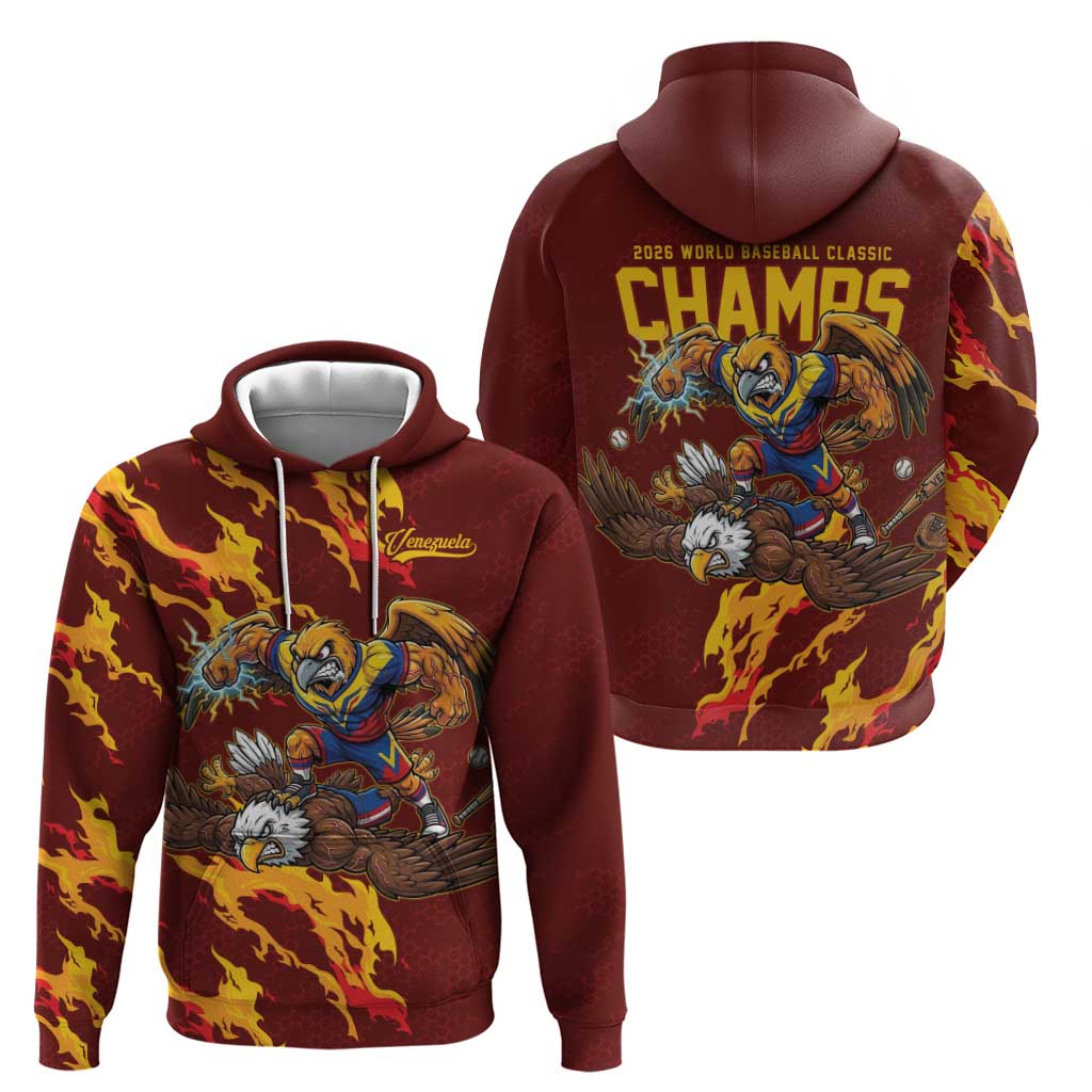 Venezuela WBC 2026 Champions Zip Hoodie Troupial Defeats Eagle