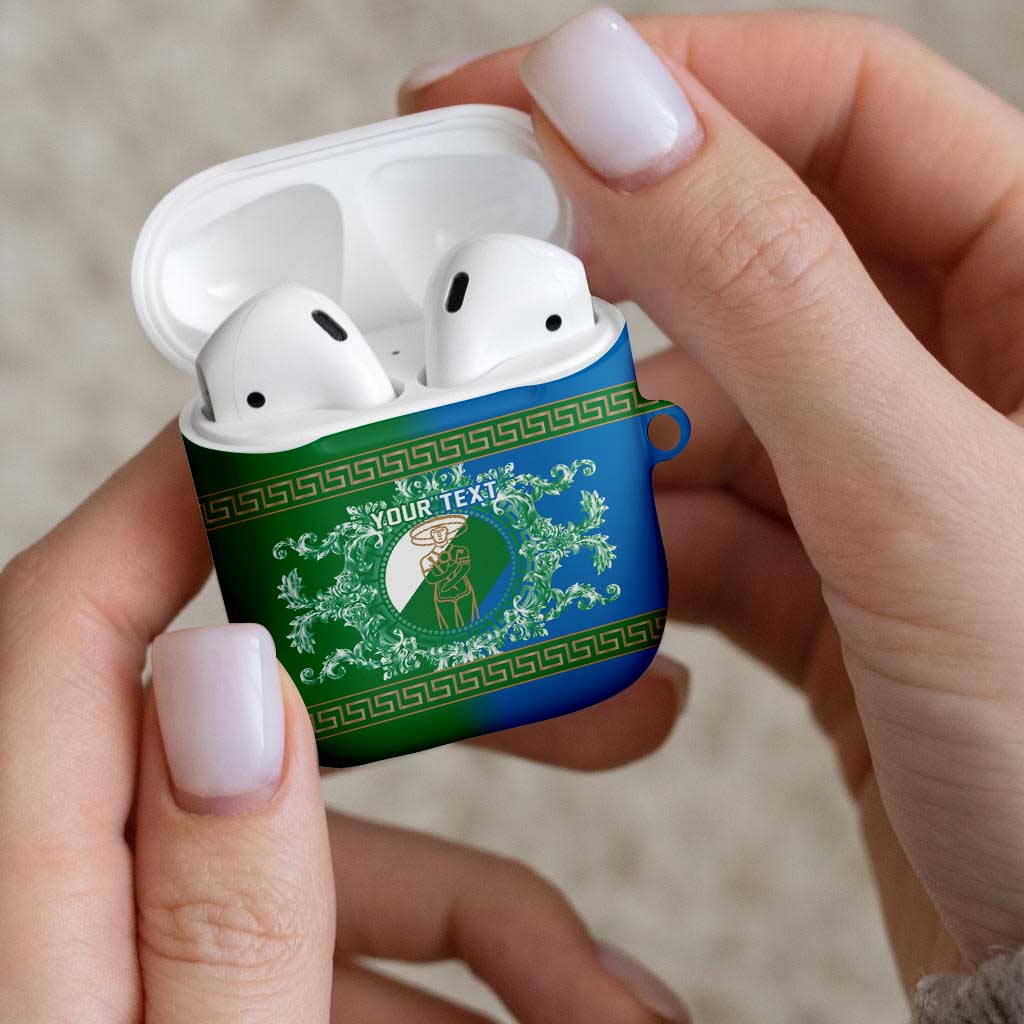 Personalized Italy Abruzzo AirPods Case Baroque Motif