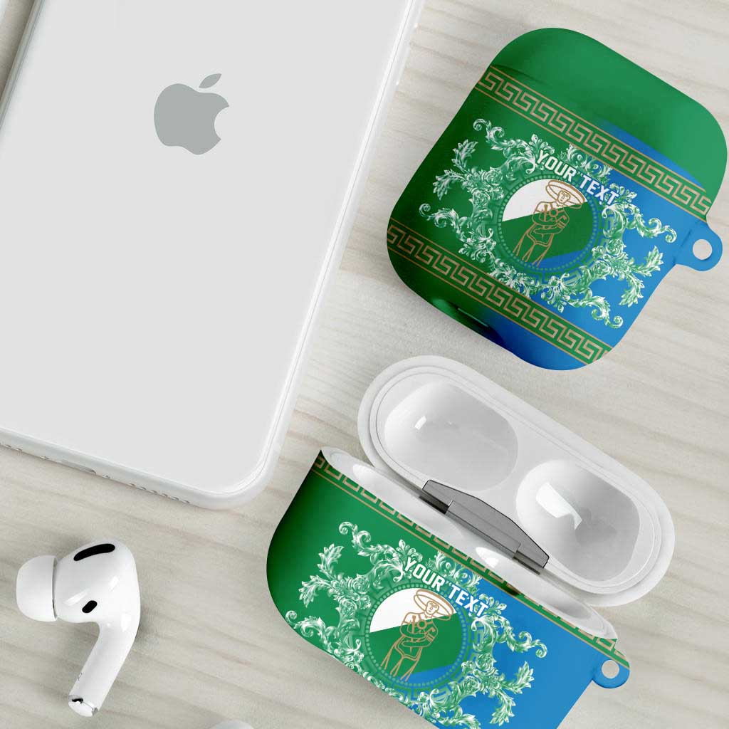 Personalized Italy Abruzzo AirPods Case Baroque Motif