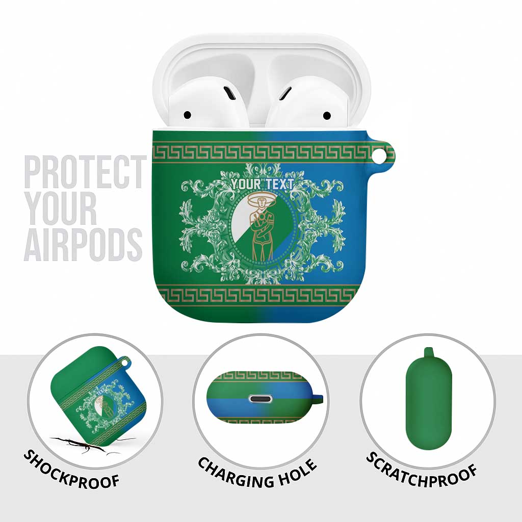 Personalized Italy Abruzzo AirPods Case Baroque Motif