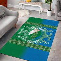 Personalized Italy Abruzzo Area Rug Baroque Motif