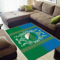 Personalized Italy Abruzzo Area Rug Baroque Motif