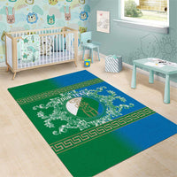 Personalized Italy Abruzzo Area Rug Baroque Motif