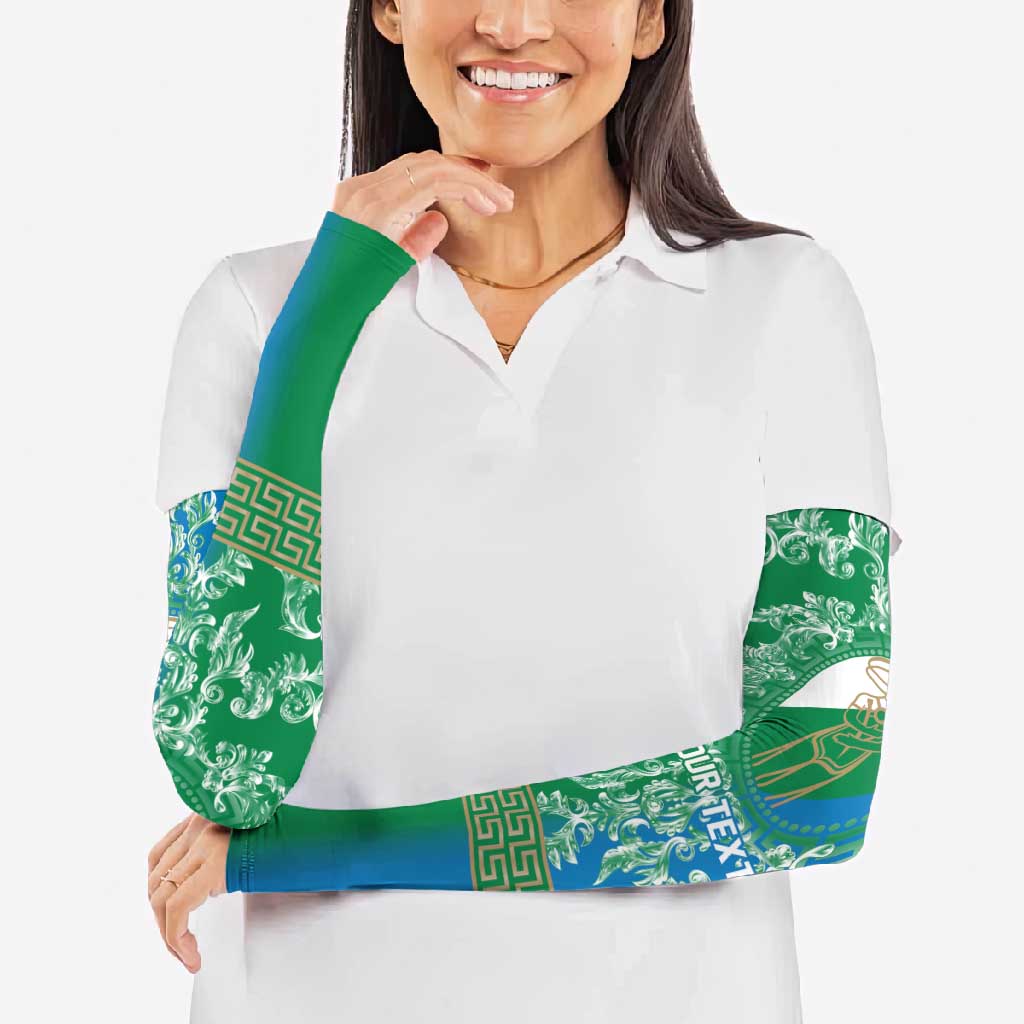 Personalized Italy Abruzzo Arm Sleeves Baroque Motif