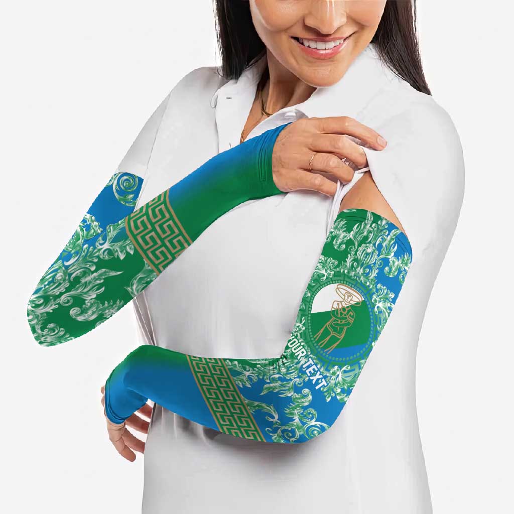 Personalized Italy Abruzzo Arm Sleeves Baroque Motif