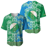 Personalized Italy Abruzzo Baseball Jersey Baroque Motif