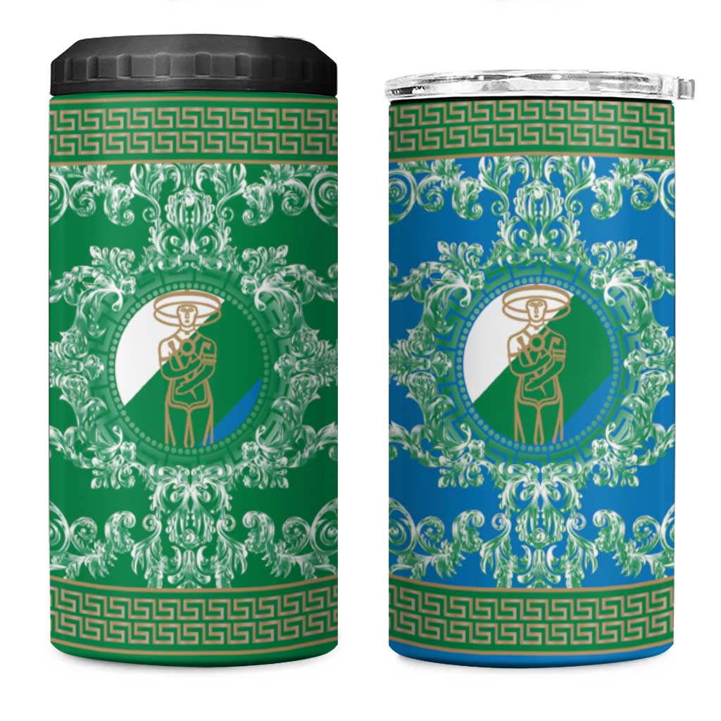 Personalized Italy Abruzzo 4 in 1 Can Cooler Tumbler Baroque Motif