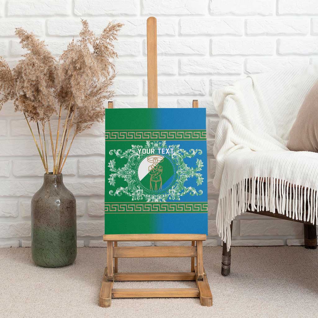 Personalized Italy Abruzzo Canvas Wall Art Baroque Motif