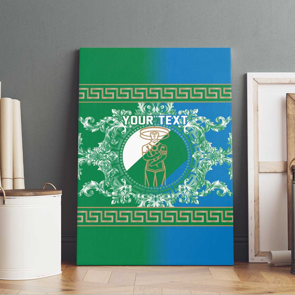 Personalized Italy Abruzzo Canvas Wall Art Baroque Motif