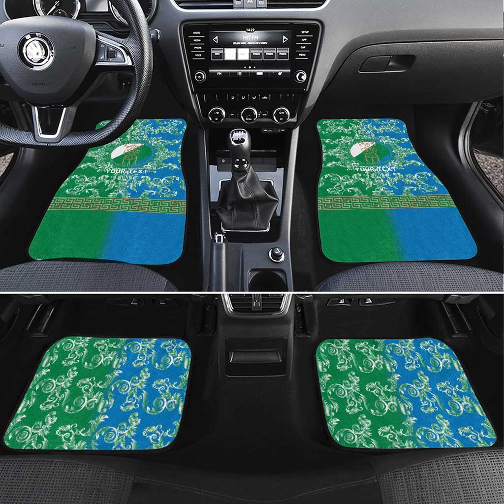 Personalized Italy Abruzzo Car Mats Baroque Motif
