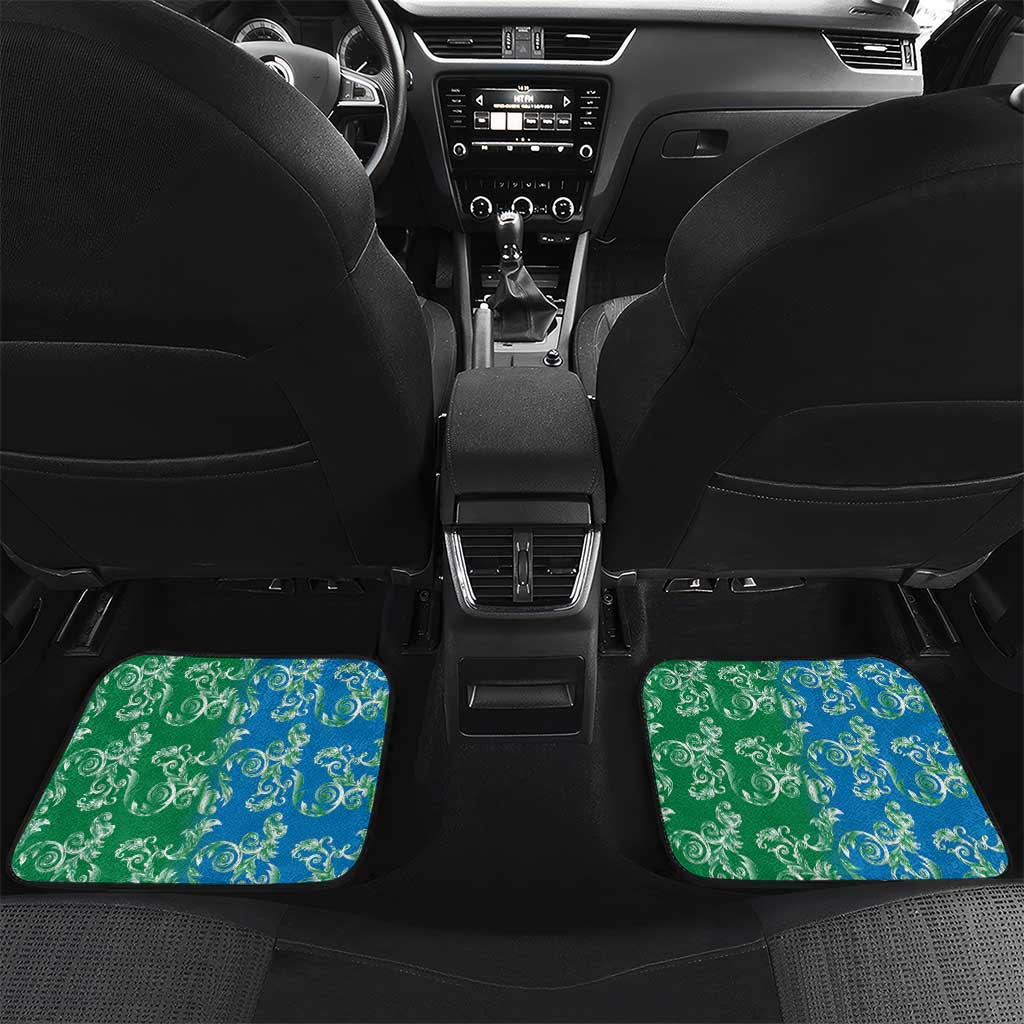 Personalized Italy Abruzzo Car Mats Baroque Motif