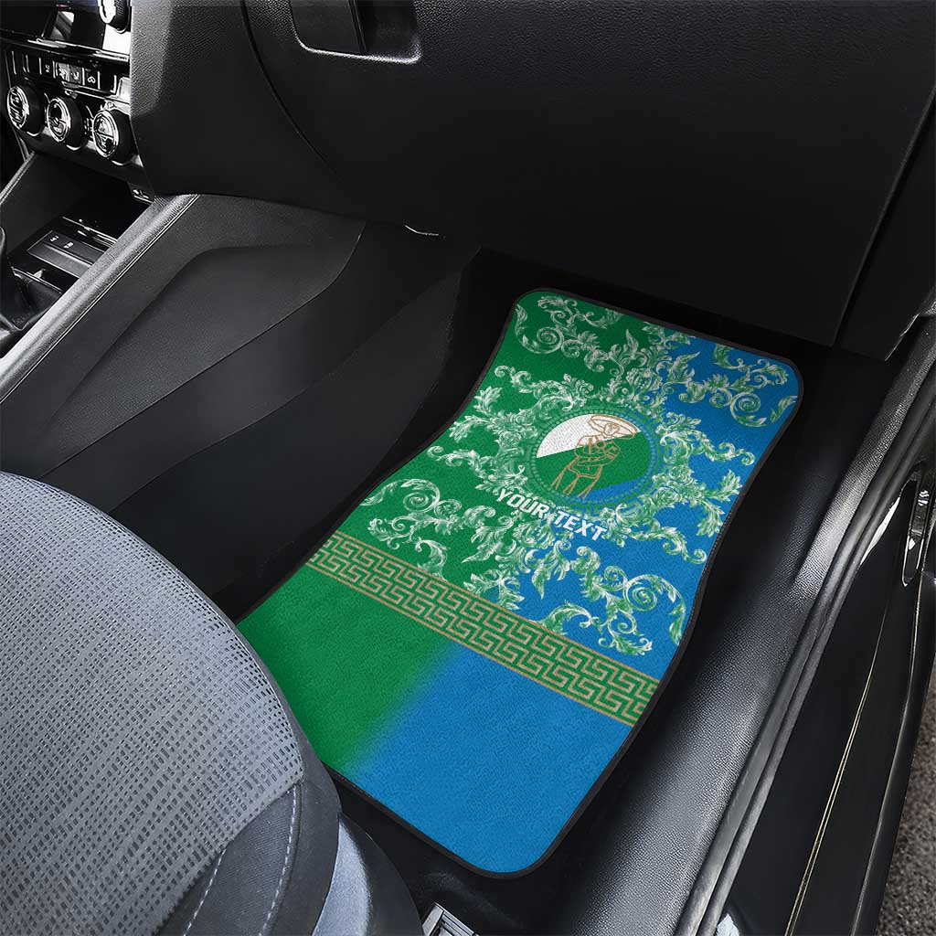 Personalized Italy Abruzzo Car Mats Baroque Motif