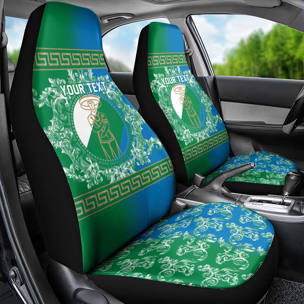 Personalized Italy Abruzzo Car Seat Cover Baroque Motif