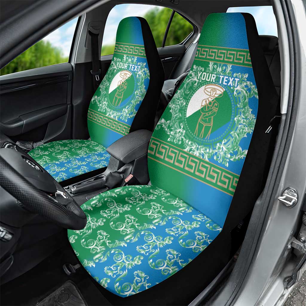 Personalized Italy Abruzzo Car Seat Cover Baroque Motif