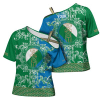 Personalized Italy Abruzzo Cross Shoulder Shirt Baroque Motif