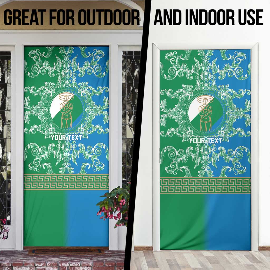 Personalized Italy Abruzzo Door Cover Baroque Motif