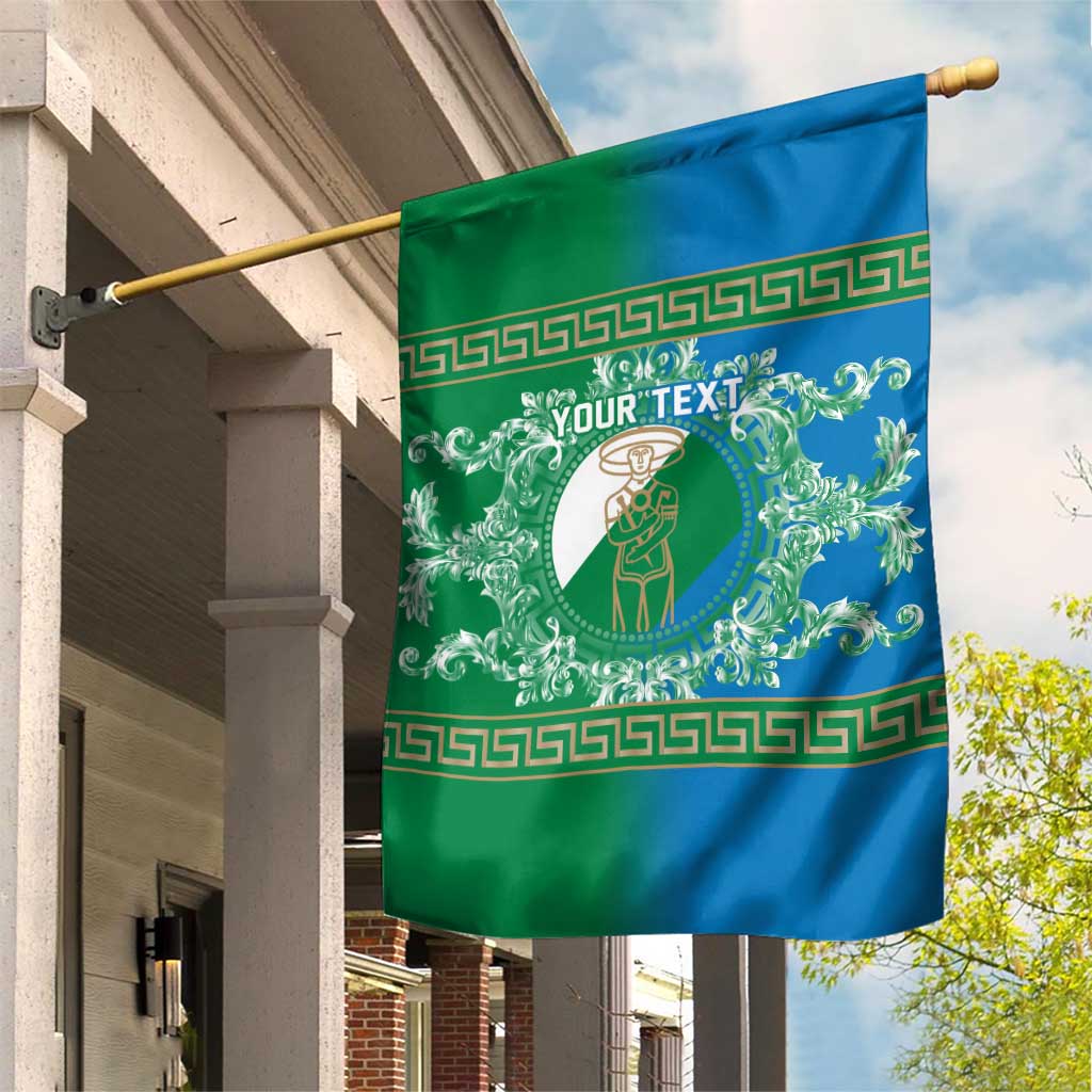 Personalized Italy Abruzzo Garden Flag Baroque Motif