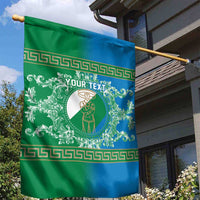 Personalized Italy Abruzzo Garden Flag Baroque Motif