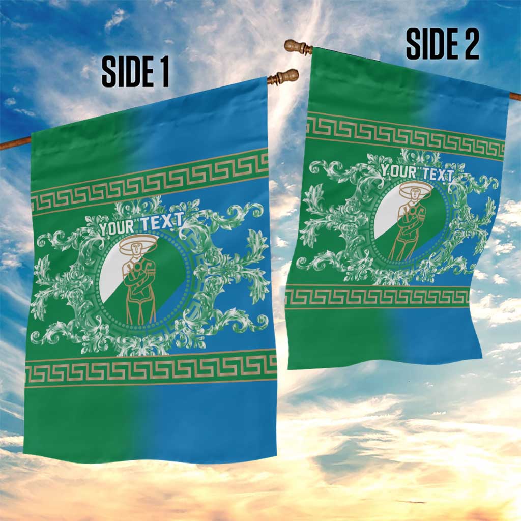Personalized Italy Abruzzo Garden Flag Baroque Motif