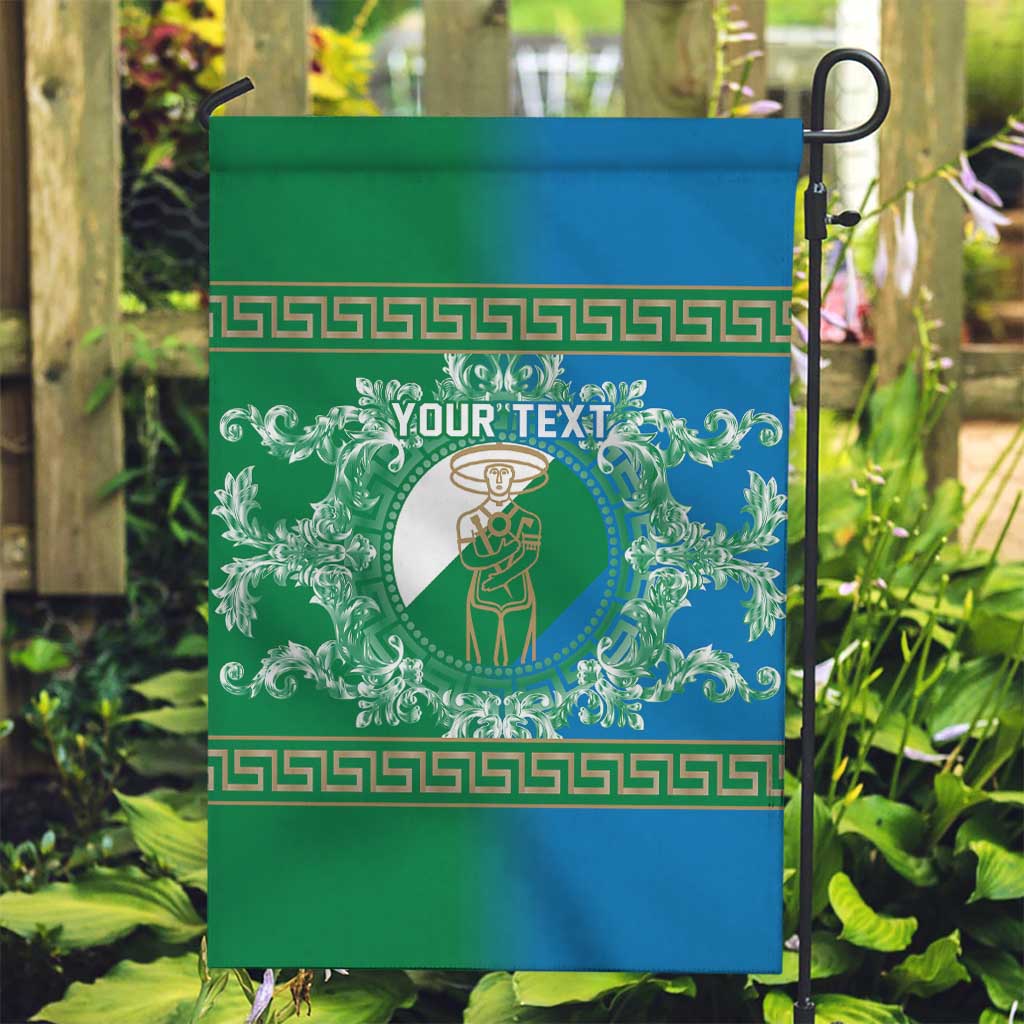 Personalized Italy Abruzzo Garden Flag Baroque Motif