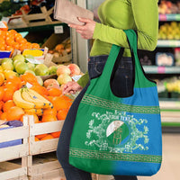 Personalized Italy Abruzzo Grocery Bag Baroque Motif