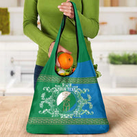 Personalized Italy Abruzzo Grocery Bag Baroque Motif
