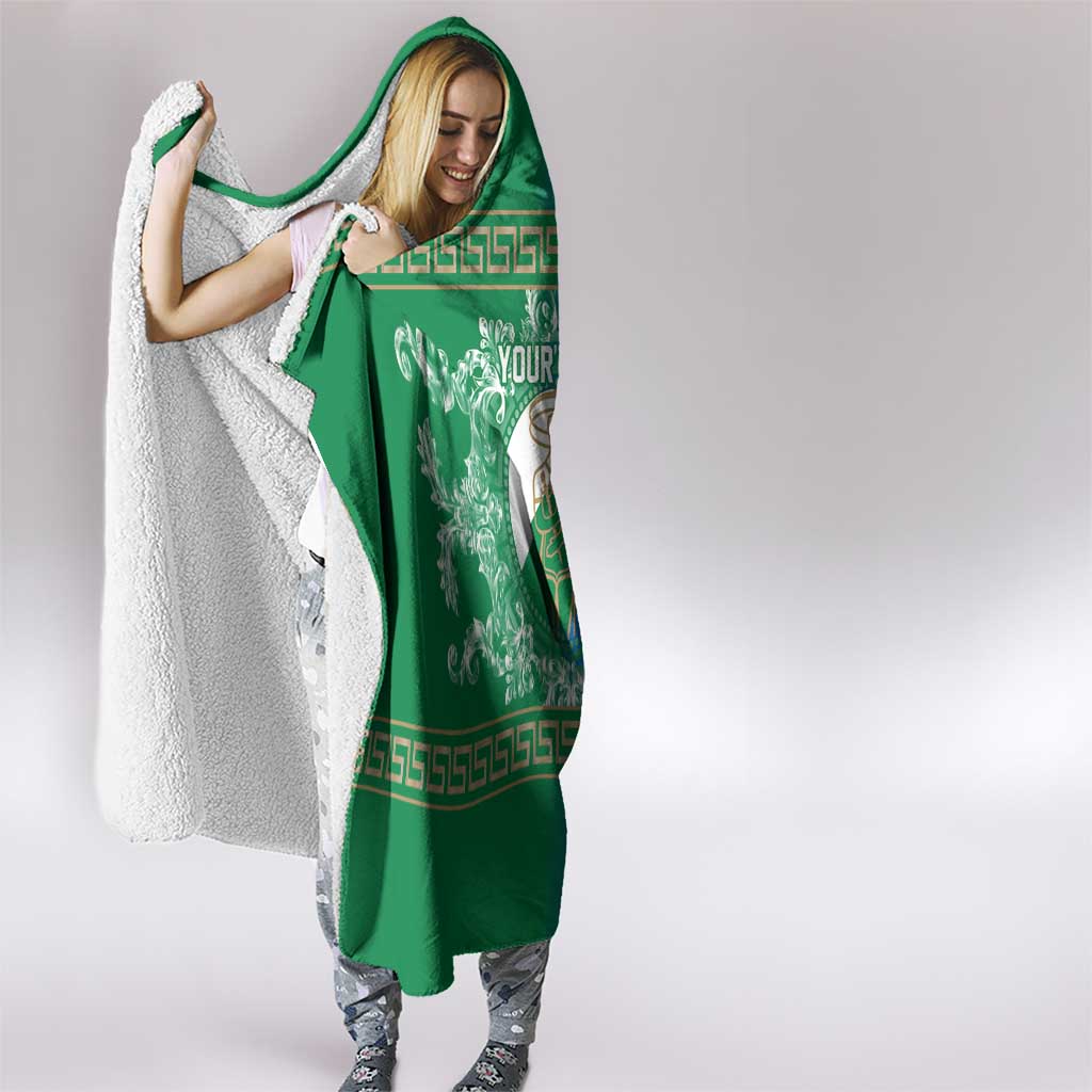 Personalized Italy Abruzzo Hooded Blanket Baroque Motif