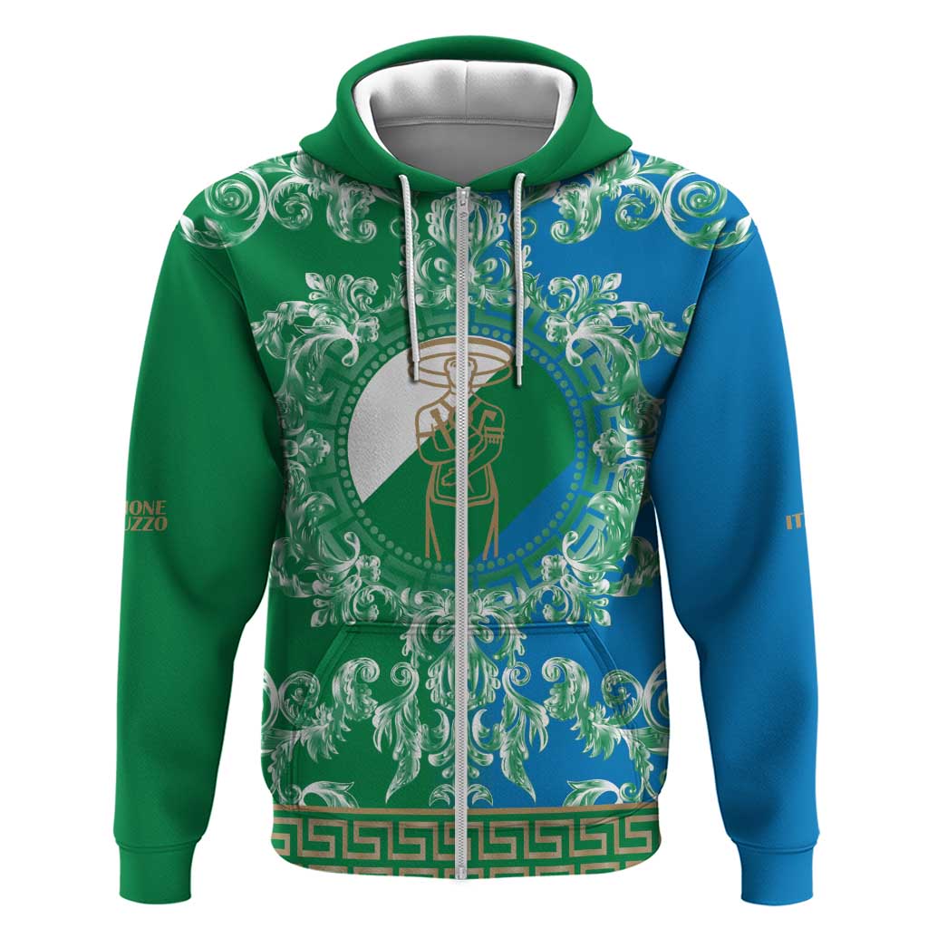 Personalized Italy Abruzzo Hoodie Baroque Motif