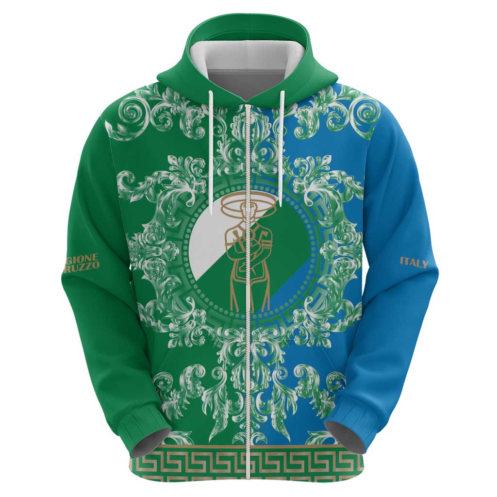 Personalized Italy Abruzzo Hoodie Baroque Motif