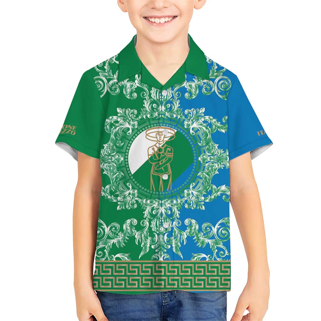 Personalized Italy Abruzzo Kid Hawaiian Shirt Baroque Motif