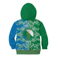 Personalized Italy Abruzzo Kid Hoodie Baroque Motif