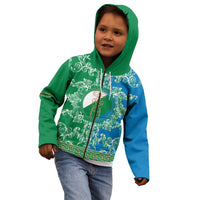 Personalized Italy Abruzzo Kid Hoodie Baroque Motif