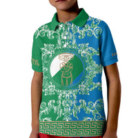 Personalized Italy Abruzzo Kid Polo Shirt Baroque Motif