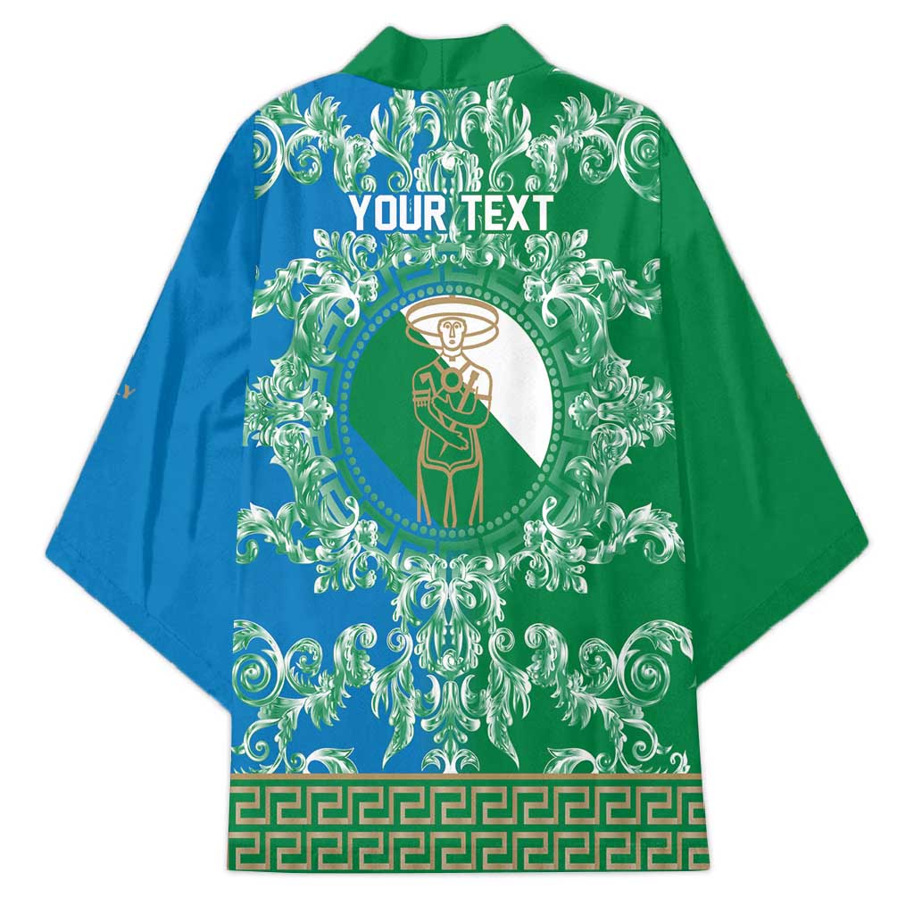 Personalized Italy Abruzzo Kimono Baroque Motif