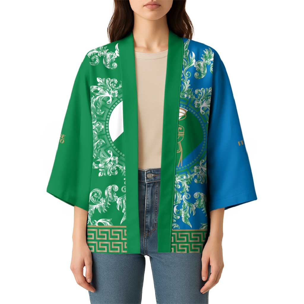 Personalized Italy Abruzzo Kimono Baroque Motif