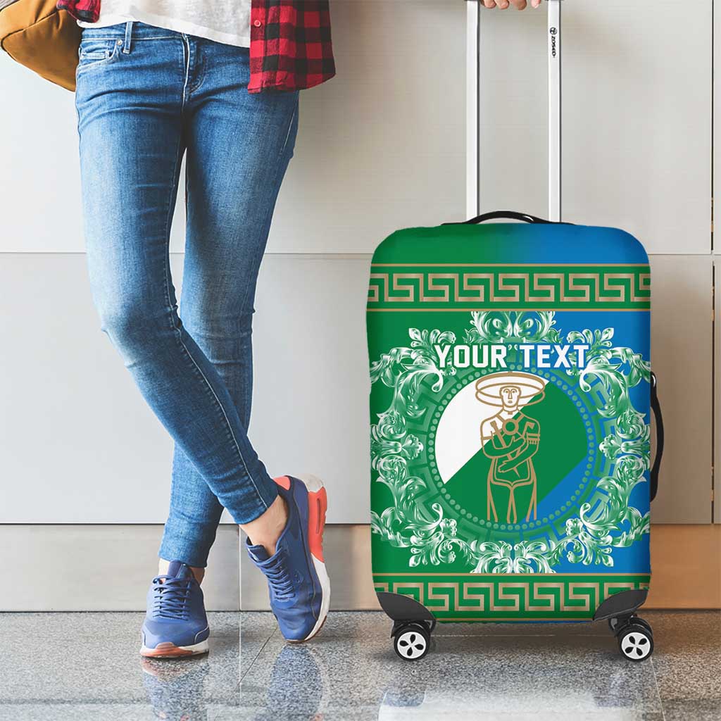 Personalized Italy Abruzzo Luggage Cover Baroque Motif
