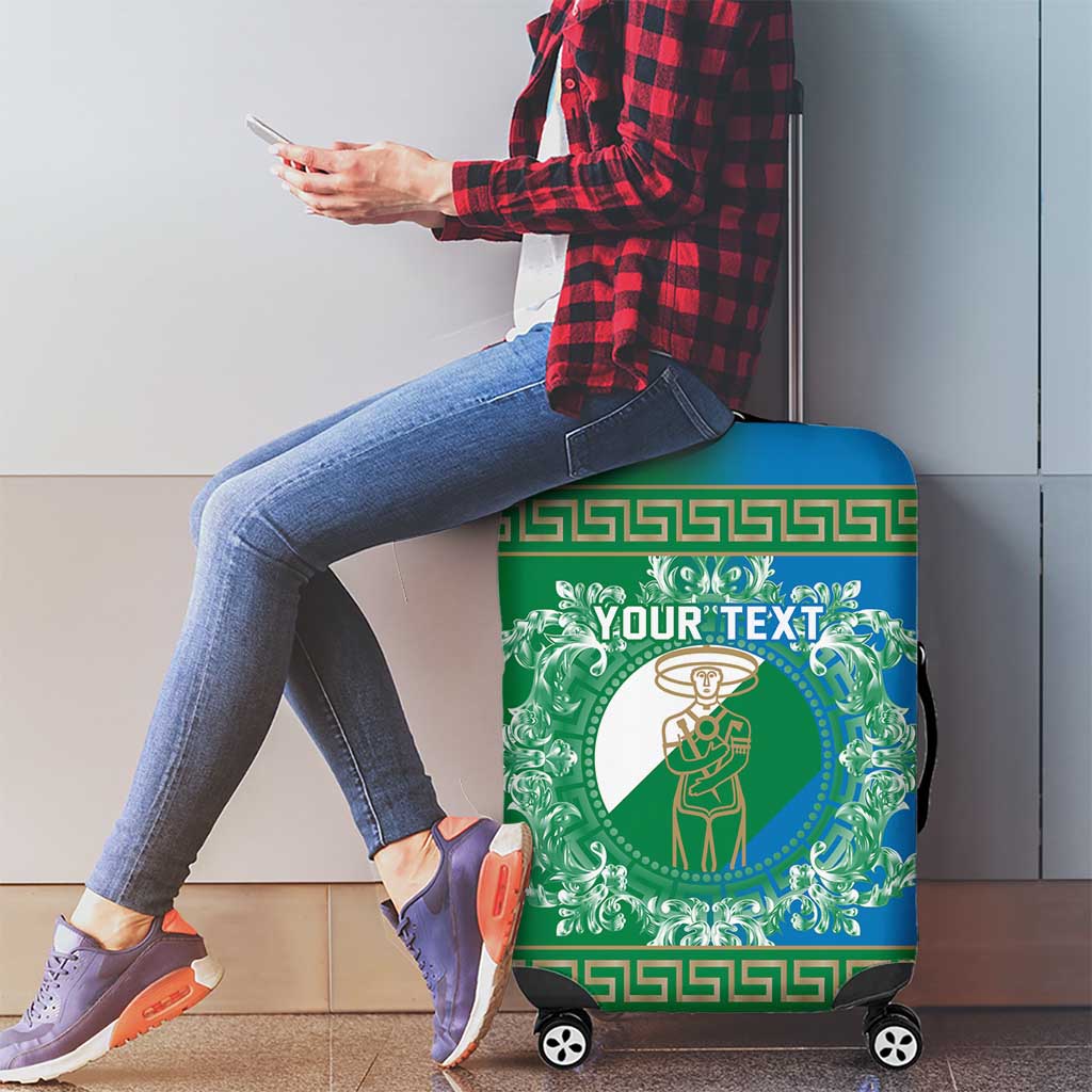 Personalized Italy Abruzzo Luggage Cover Baroque Motif