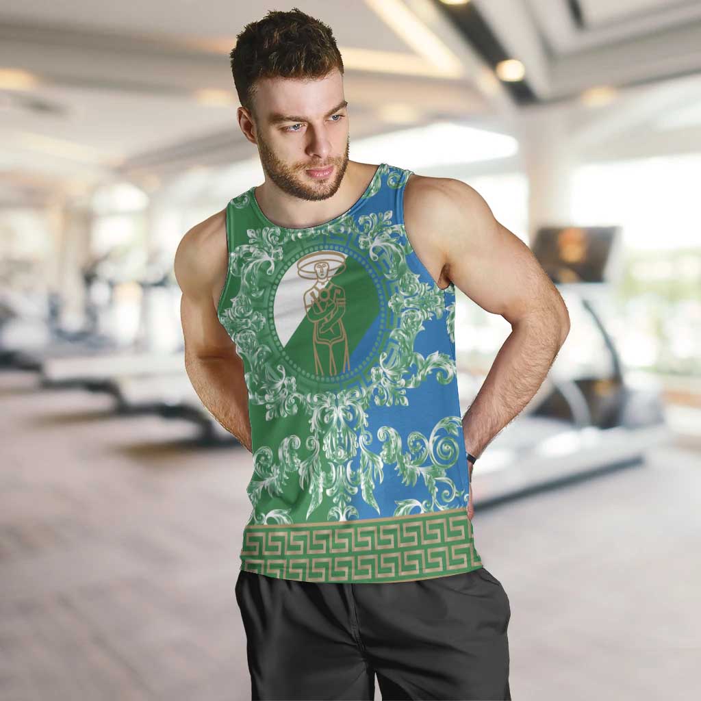 Personalized Italy Abruzzo Men Tank Top Baroque Motif