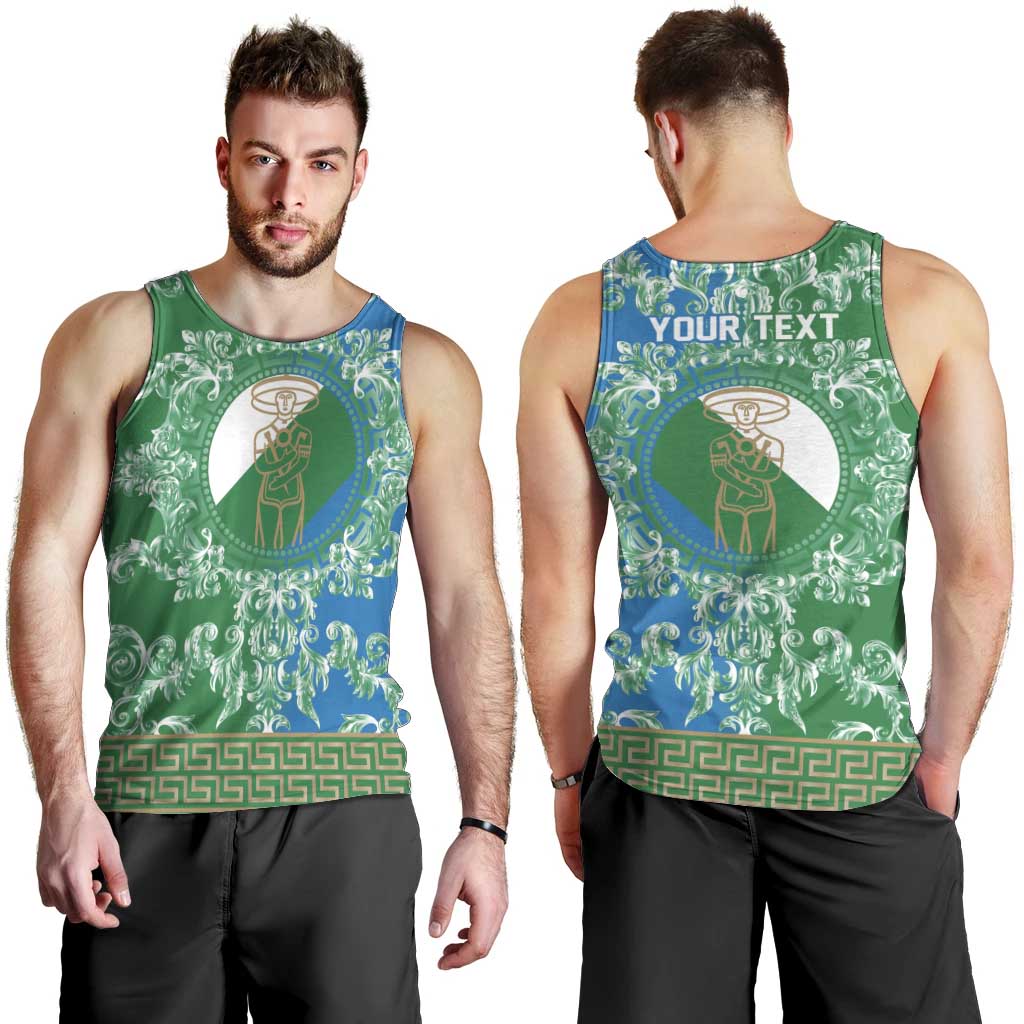 Personalized Italy Abruzzo Men Tank Top Baroque Motif