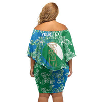 Personalized Italy Abruzzo Off Shoulder Short Dress Baroque Motif