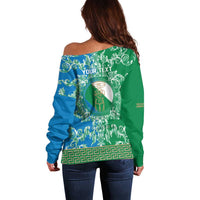 Personalized Italy Abruzzo Off Shoulder Sweater Baroque Motif