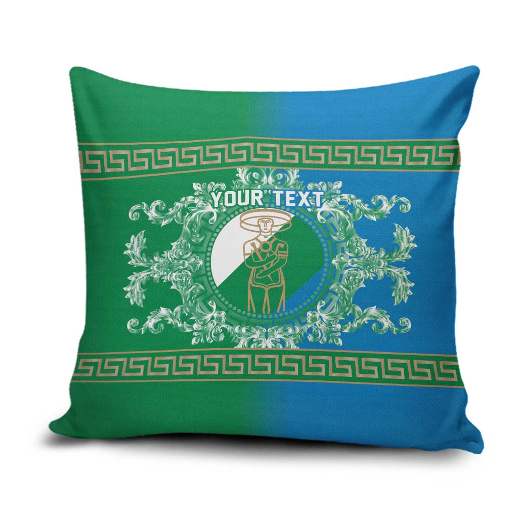 Personalized Italy Abruzzo Pillow Cover Baroque Motif