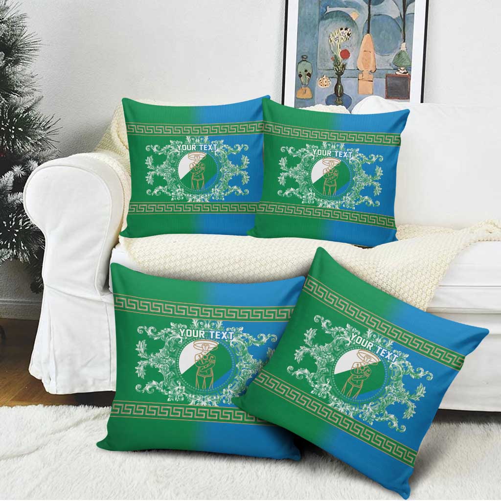 Personalized Italy Abruzzo Pillow Cover Baroque Motif