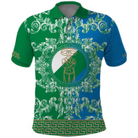 Personalized Italy Abruzzo Polo Shirt Baroque Motif