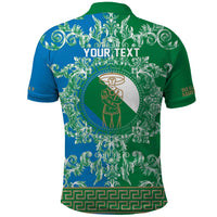 Personalized Italy Abruzzo Polo Shirt Baroque Motif