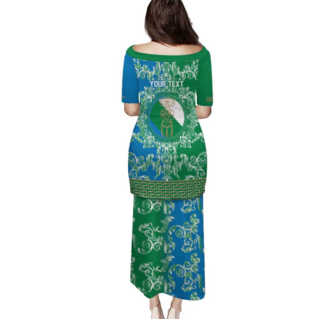 Personalized Italy Abruzzo Puletasi Baroque Motif